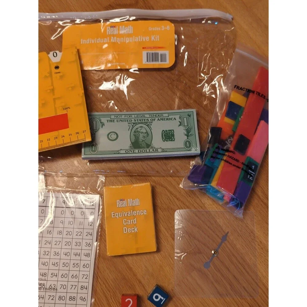 SRA Real Math Individual Manipulative Kit Grades 3-6 McGraw Hill Homeschool